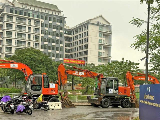 Hà Nội khởi công dự án hệ thống cống bao sông Lừ, dự kiến hoàn thành đầu quý II-2027