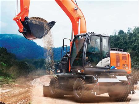 Máy đào bánh lốp Hitachi ZX190W-5A