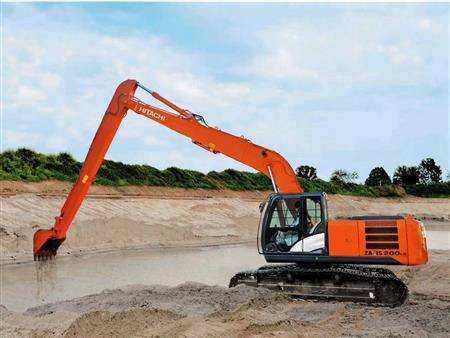 Máy đào bánh xích cần dài Hitachi ZX200LC-5G H18