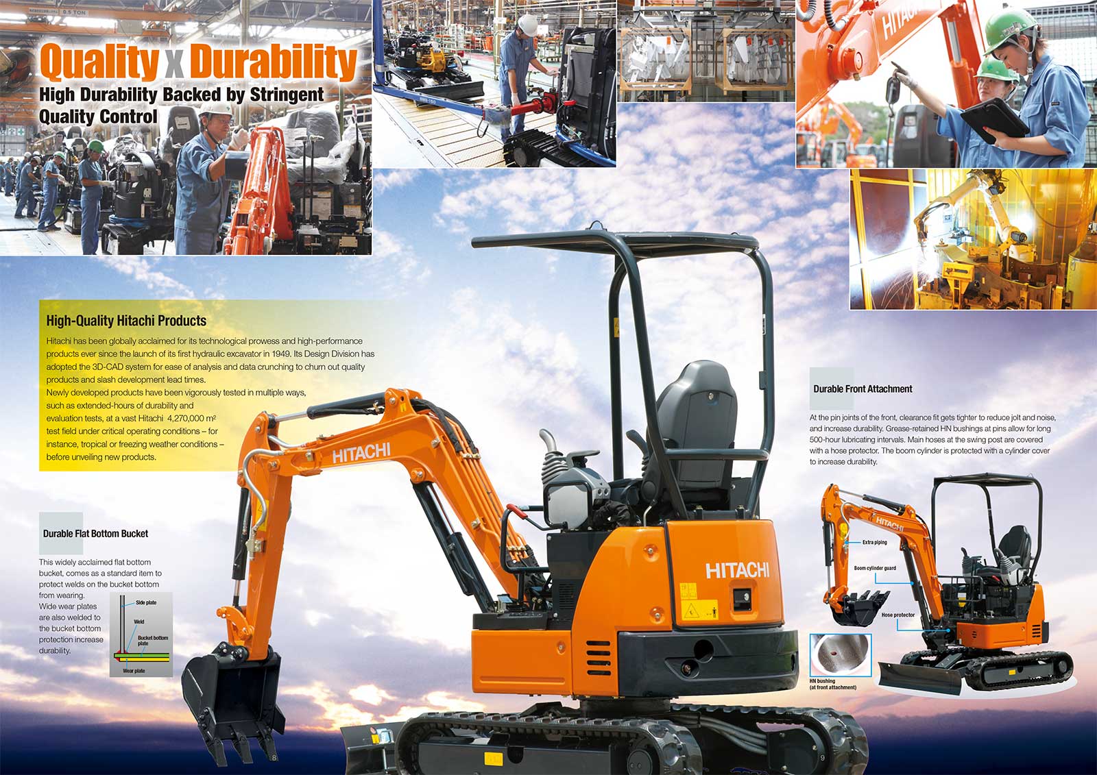 Máy đào mini Hitachi ZX17U-5A