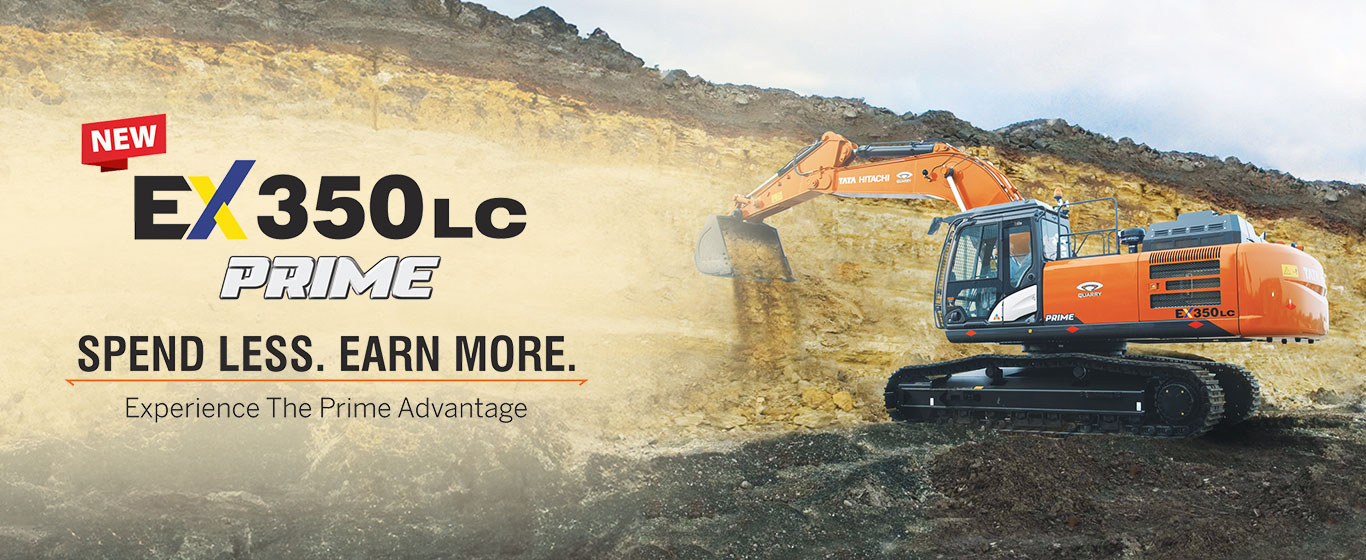 Máy đào bánh xích Tata Hitachi EX350LC Prime