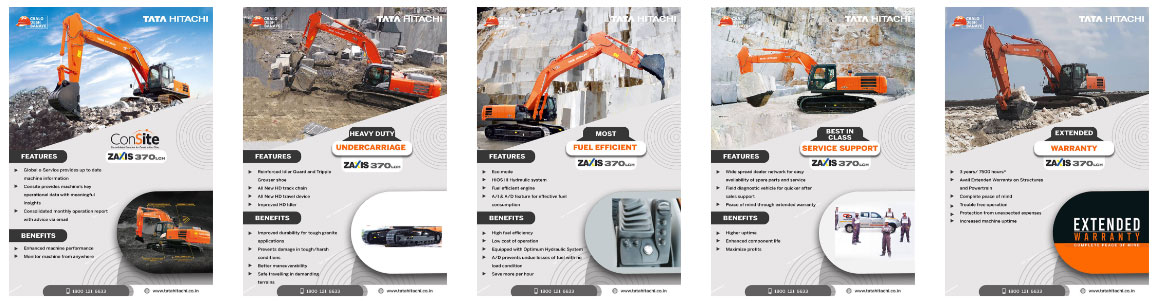 Máy đào bánh xích Tata Hitachi ZAXIS 370LCH
