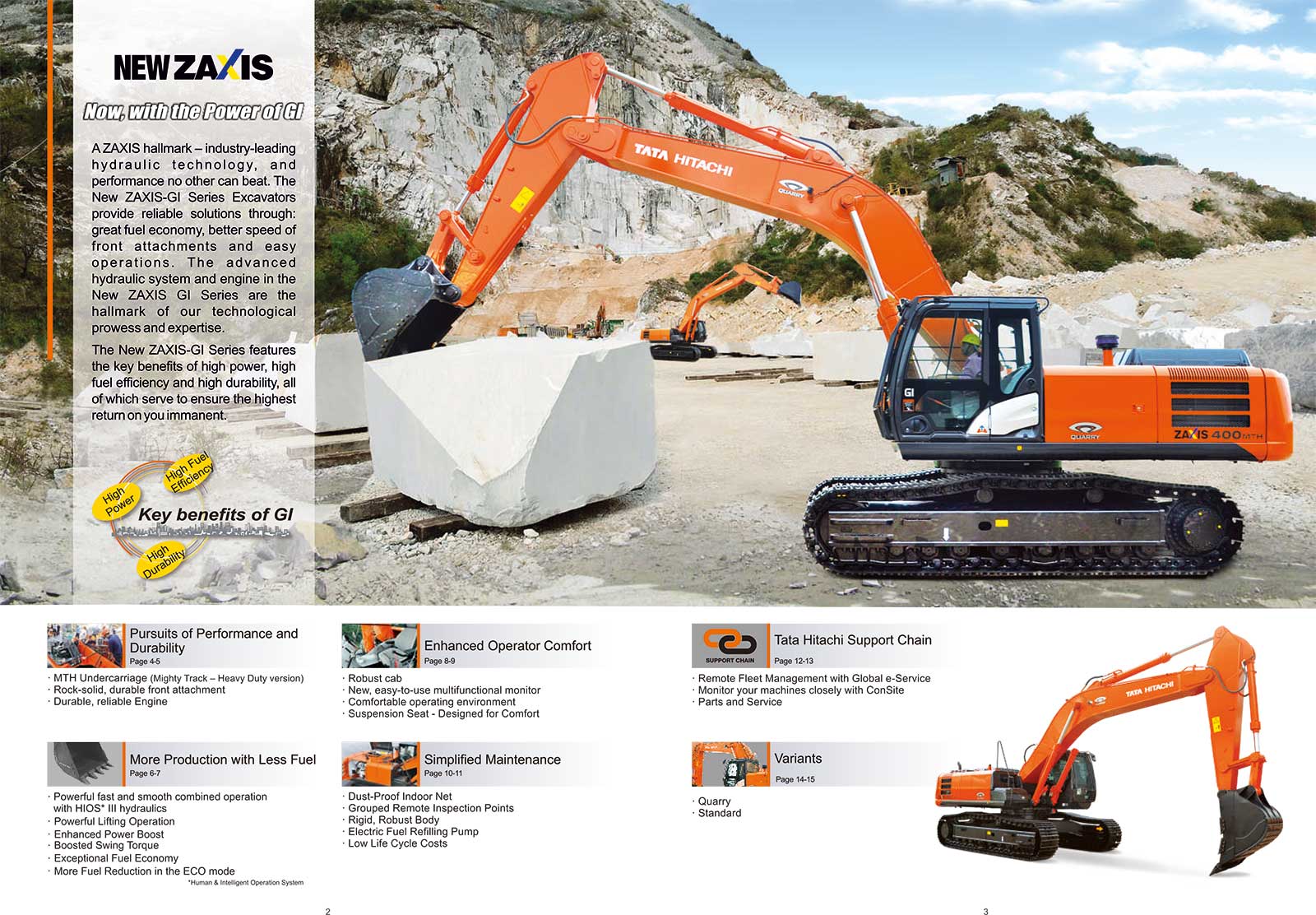 Máy đào bánh xích Tata Hitachi ZAXIS 400MTH