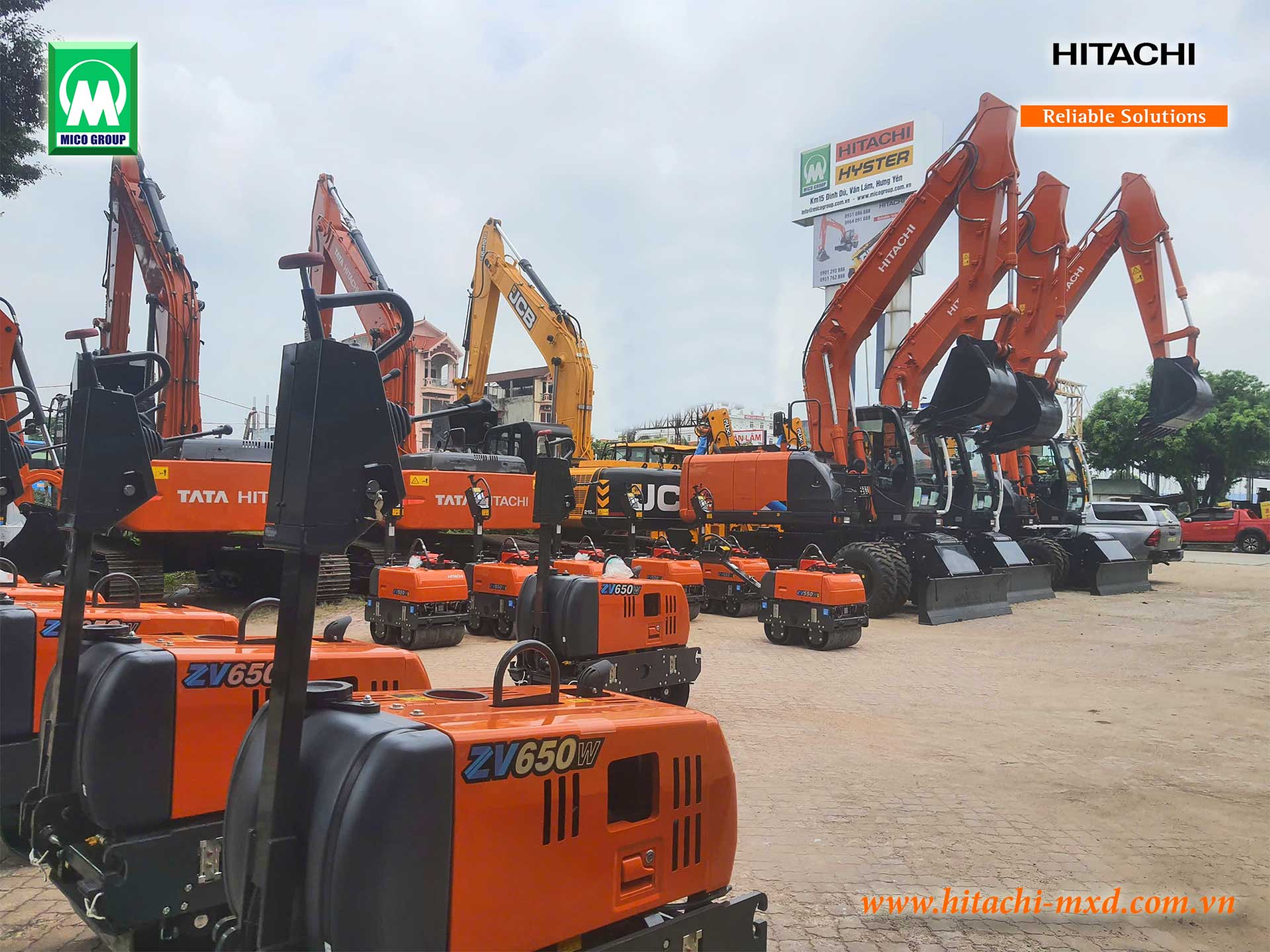 Xe lu dắt tay Hitachi ZV550WL và ZV650W sẵn khi MICO GROUP