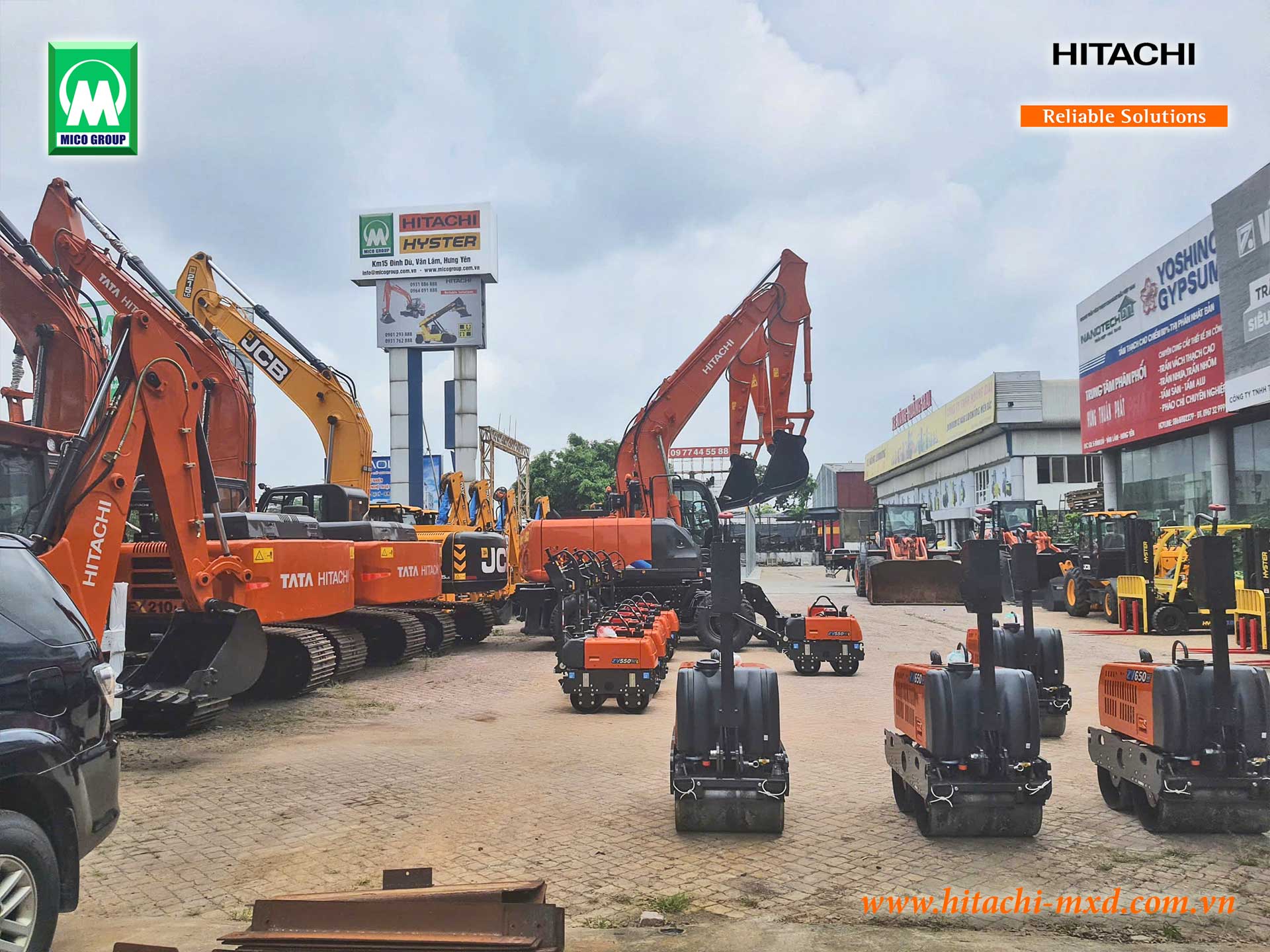 Xe lu dắt tay Hitachi ZV550W và ZV650W sẵn khi MICO GROUP