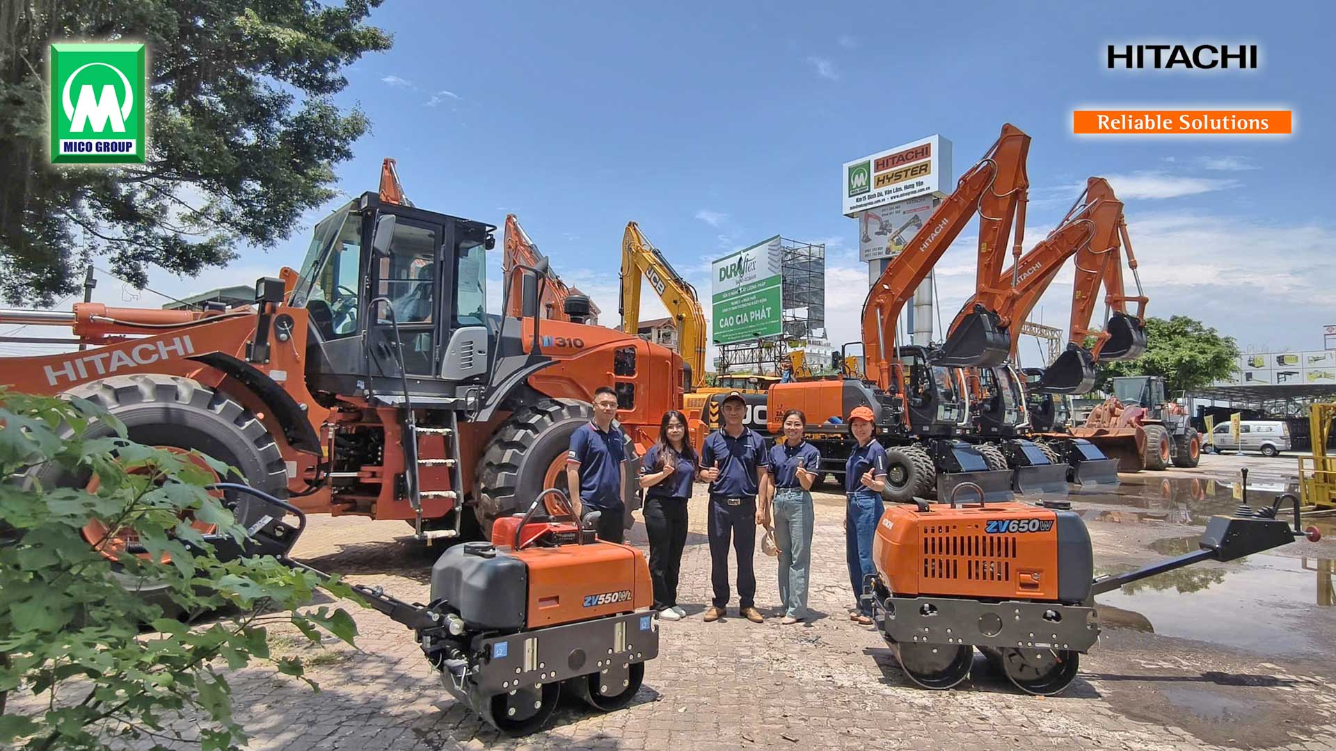 Dòng máy lu rung Hitachi ZV-W thể hiện cam kết của MICO GROUP và Hitachi Construction Machinery
